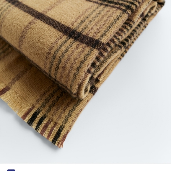 Zara plaid scarf - Picture 3 of 6